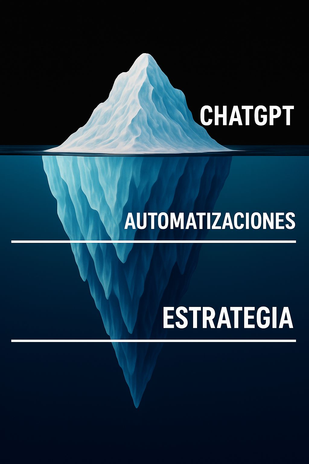 El iceberg de la Inteligencia Artificial para CEOs.