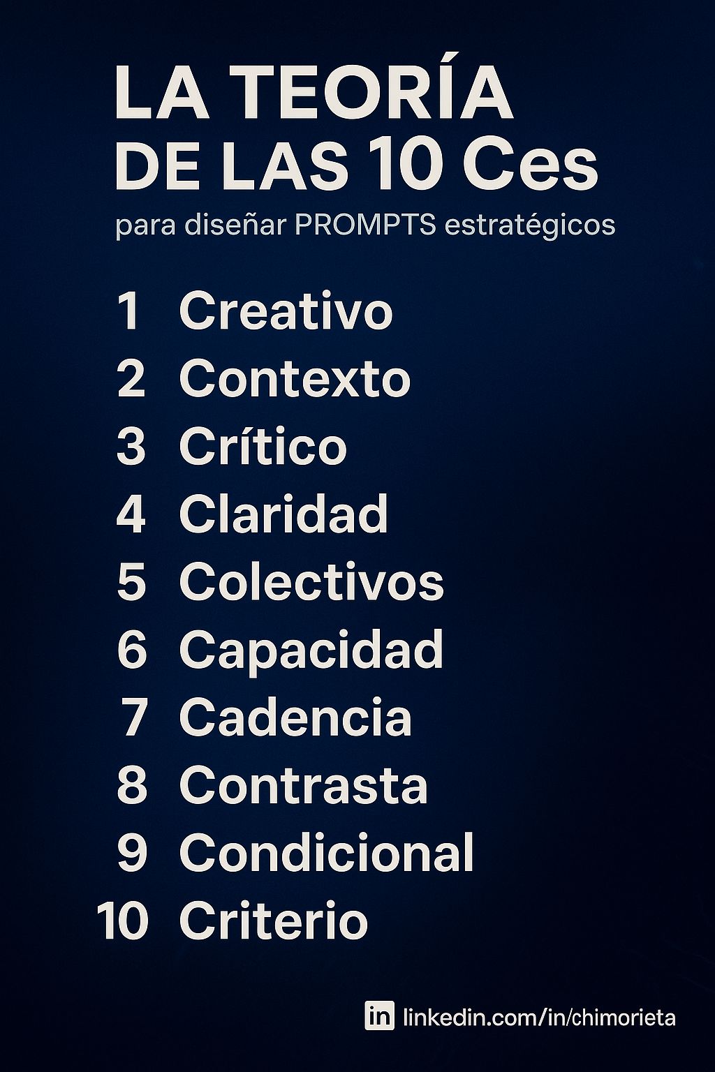 La Teoría de las 10 Ces.